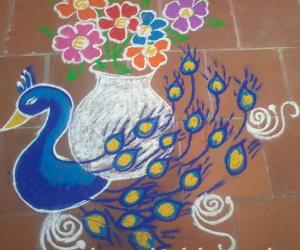 Rangoli: My birthday kolam!